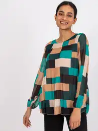 Blouse-DHJ-BZ-8643.38P-dark green
