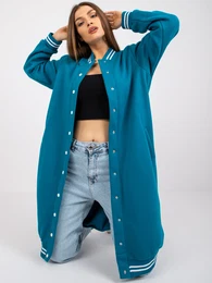 Dlouh, modr, mikina Aosta