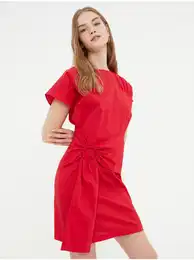 Women's Red Short Dress - Women's
