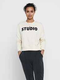 Cream sweatshirt with Edith - Women