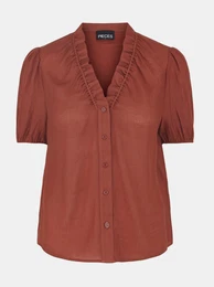 Brown blouse Lynwen - Women