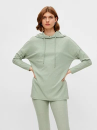 Light Green Hoodie Ribbi - Women
