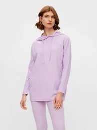 Light Purple Hoodie Ribbi - Women