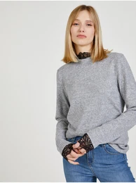 Light Grey Lace T-Shirt Pam - Women
