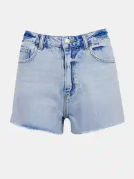 Light blue denim shorts - Women