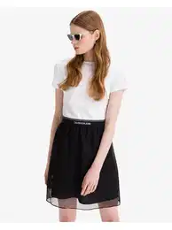 White-black ladies dress Milano Jeans - Ladies