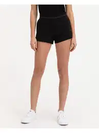 Logo Trim Jogger Shorts Jeans - Women