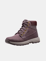 Burgundy Women Leather Ankle Boots - Women