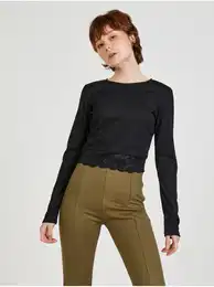 T-Shirt with Lace - Women