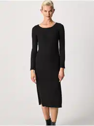 Black Ladies Midisats with Slit Paola 2 - Ladies