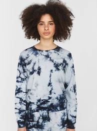 Blue patterned sweatshirt Ilma - Women
