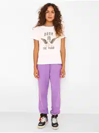 White T-shirt with print Nate - Women