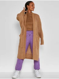 Brown Long Cardigan Dollie - Women