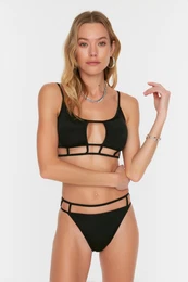 Black Bikini Bottoms with Tie Detailed