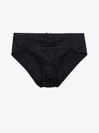 Black panties with small pattern - Women