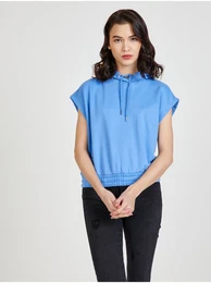 Blue Womens Hoodie Vest Siva - Women