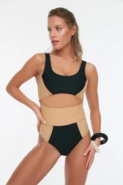 enske enodelne kopalke Color block