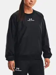 Sweatshirt UA Rush Woven Crew-BLK - Women