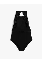 Frilled Halterneck Swimsuit