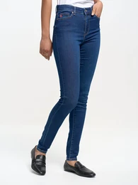 Woman's High waist Trousers 115573 Denim-658