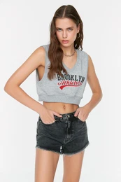 Black Denim Shorts with Tasseled Legs