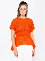 Orange blouse - Women
