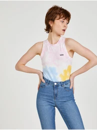 Modro-rov dmsk vzorovan body Body Suit - Dmsk