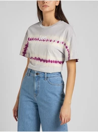 Svtle ed dmsk vzorovan triko - Dmsk