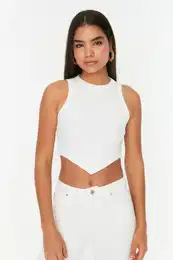 enski crop top Corduroy