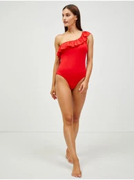 Red One-Piece Swimsuit Vada - Women's