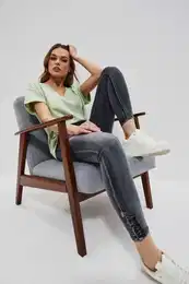 enske kavbojke Grey