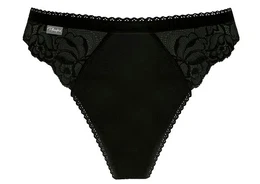 COTTON FEMININE SLIP 2x - Women's panties - black