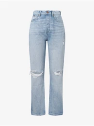 Svtle modr dmsk straight fit dny Celyn - Dmsk
