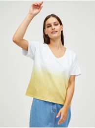 White-Yellow T-Shirt Abba - Women