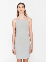 Light grey ribbed sheath dress Edda - Women's