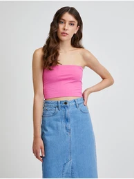 Dark Pink Crop Top Brandon - Women