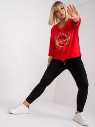 Velk erven halenka Maileen s vstihem do V