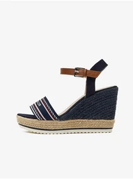 Dark blue Women's Wedge Sandals - Women