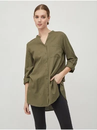 Khaki blouse Chellie - Women