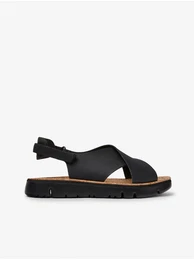 Black Women's Leather Sandals - Women