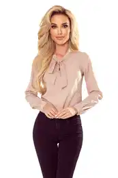 blouse with tie