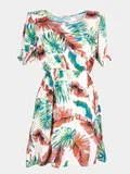 Mešane barve Bluza Obleke Viskoza za dame image