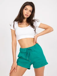 enske kratke hlae Fashionhunters Green
