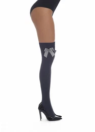Over-the-knee socks with a decorative bow CAMEO 80 DENIER