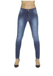 Women's TIMEA denim trousers shaping the buttocks shaded