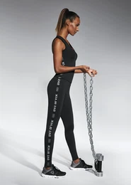 EMOTION sports leggings with decorative stripes on the sides
