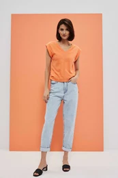 Cotton blouse with cuffs