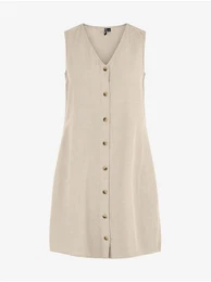 Beige Short Dress Sunna - Women's
