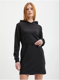 Black Women's Sweatshirt Dress Jeans - Women