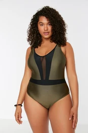 Ženske enodelne kopalke Plus-size